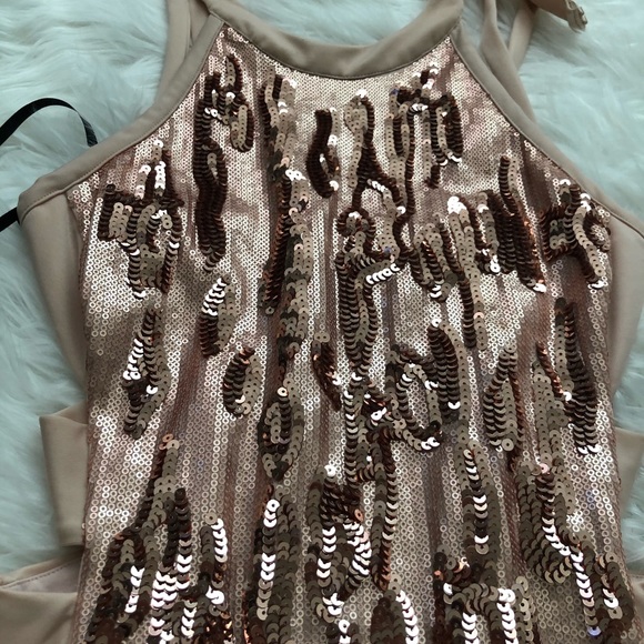 Pink Bebe sequin dress - Picture 3 of 6